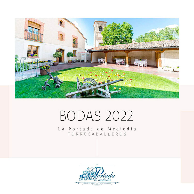 MENÚS DE BODAS 2022 - SEGOVIA